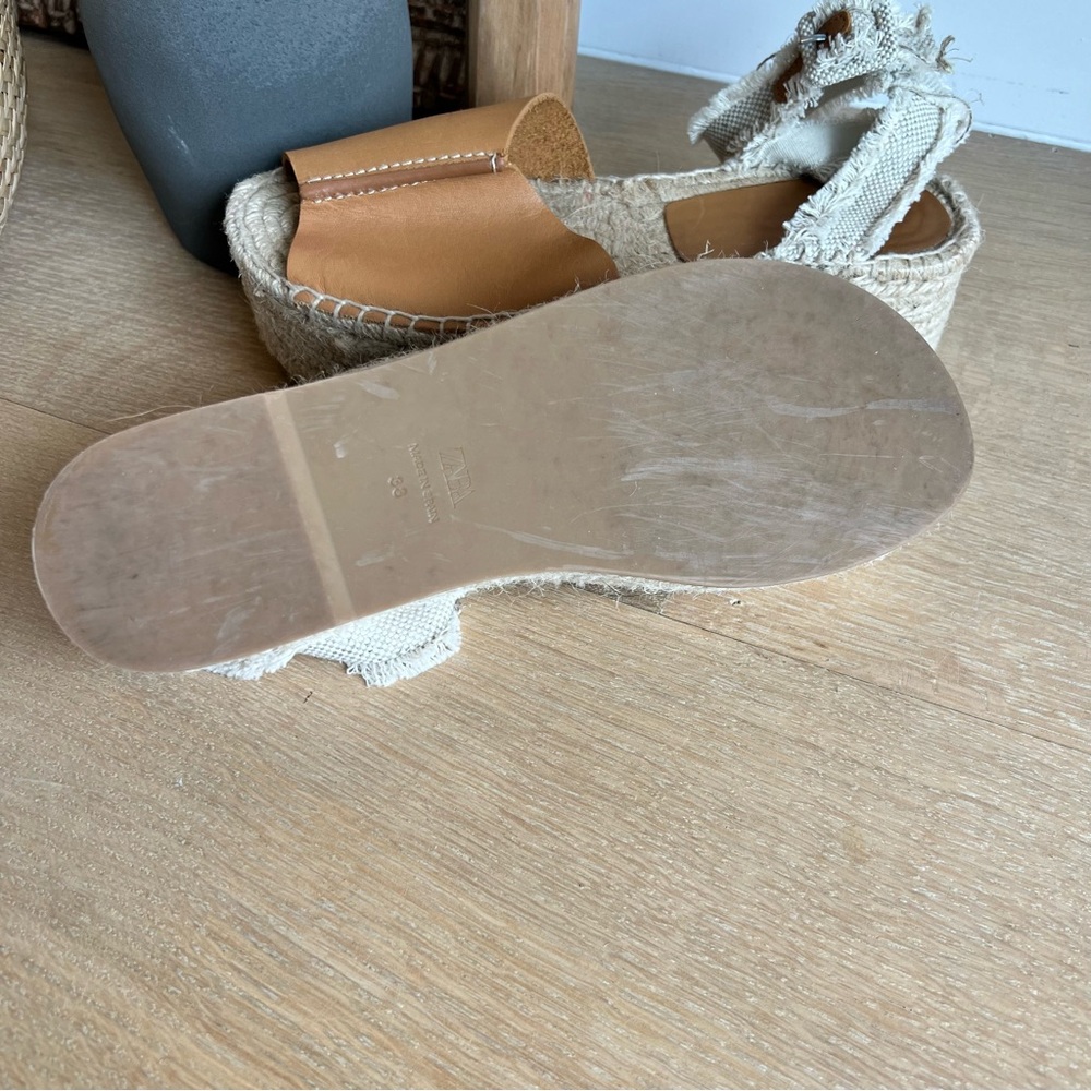 Zara Women's Tan Espadrilles - Picture 9 of 12